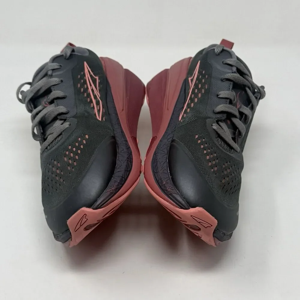 Altra Paradigm 5 Running Shoes Womens 11 Gray Coral Mesh Minimalist Sneakers